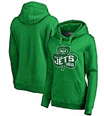 Women New York Jets Pro Line by Fanatics Branded St. Patrick's Day Paddy's Pride Pullover Hoodie Kelly Green FengYun,baseball caps,new era cap wholesale,wholesale hats